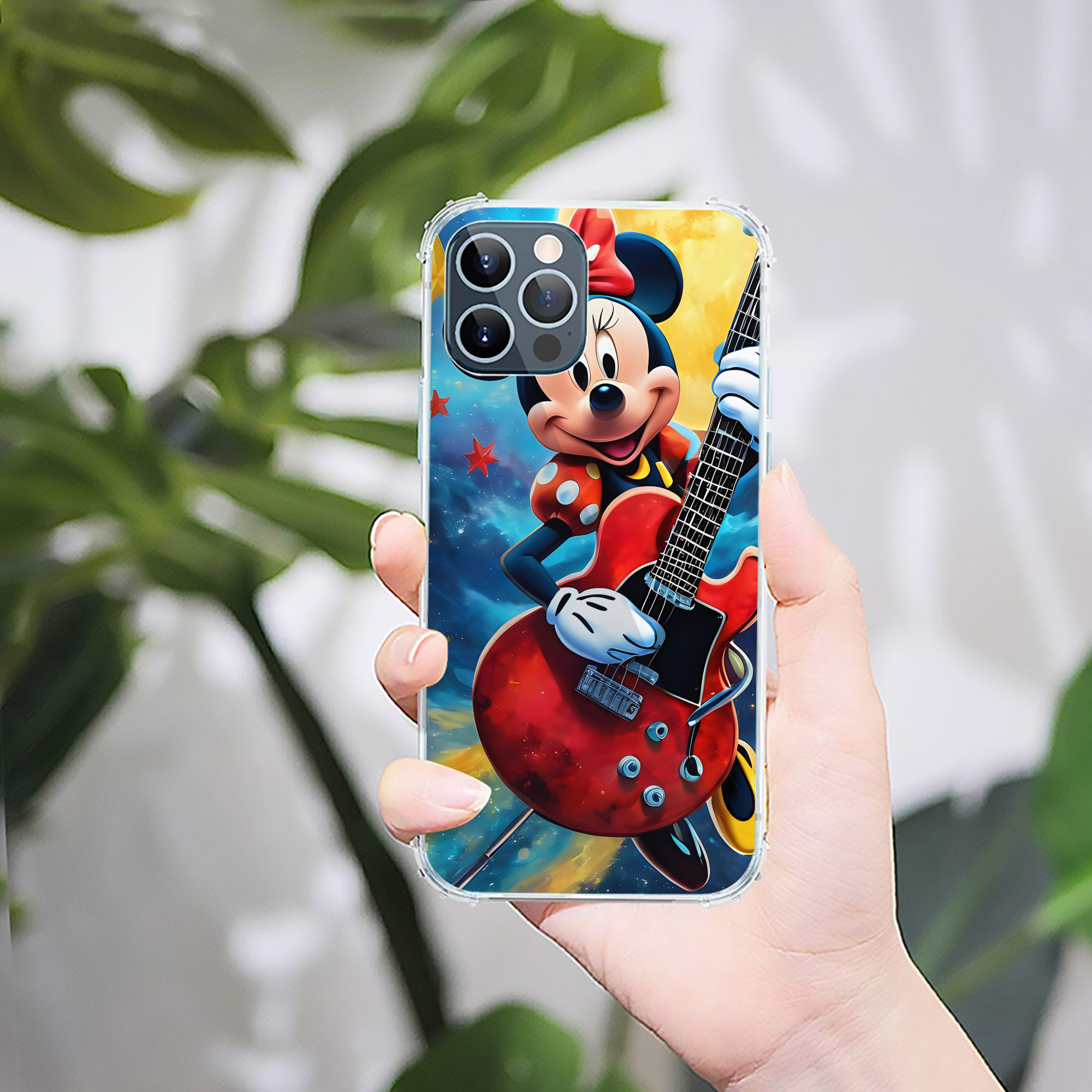 （画像用） ミッキーマウス Mickey Mouse 【iPhone 12シリーズ対応】透明スマホケース（クリアソフトケース）